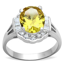 Load image into Gallery viewer, LOS659 - Silver 925 Sterling Silver Ring with AAA Grade CZ  in Topaz