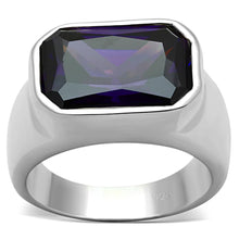 Load image into Gallery viewer, LOS672 - Silver 925 Sterling Silver Ring with AAA Grade CZ  in Amethyst