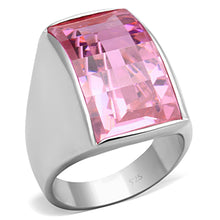 Load image into Gallery viewer, LOS695 - Silver 925 Sterling Silver Ring with AAA Grade CZ  in Rose