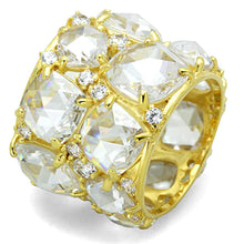 Load image into Gallery viewer, LOS765 - Gold 925 Sterling Silver Ring with AAA Grade CZ  in Clear