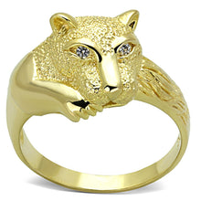 Load image into Gallery viewer, LOS770 - Gold 925 Sterling Silver Ring with AAA Grade CZ  in Clear