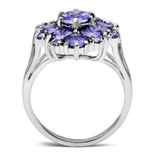 Load image into Gallery viewer, SS005 - Silver 925 Sterling Silver Ring with AAA Grade CZ  in Tanzanite