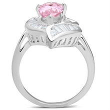 Load image into Gallery viewer, SS011 - Silver 925 Sterling Silver Ring with AAA Grade CZ  in Rose