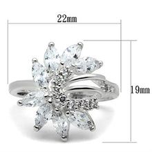 Load image into Gallery viewer, SS018 - Silver 925 Sterling Silver Ring with AAA Grade CZ  in Clear