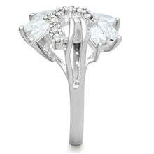 Load image into Gallery viewer, SS018 - Silver 925 Sterling Silver Ring with AAA Grade CZ  in Clear