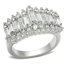 Load image into Gallery viewer, SS021 - Silver 925 Sterling Silver Ring with AAA Grade CZ  in Clear