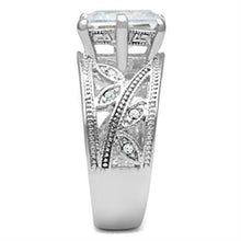 Load image into Gallery viewer, SS024 - Silver 925 Sterling Silver Ring with AAA Grade CZ  in Clear