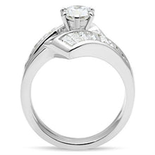 Load image into Gallery viewer, SS025 - Silver 925 Sterling Silver Ring with AAA Grade CZ  in Clear