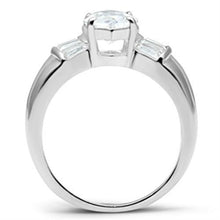 Load image into Gallery viewer, SS028 - Silver 925 Sterling Silver Ring with AAA Grade CZ  in Clear