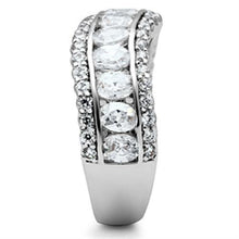 Load image into Gallery viewer, SS029 - Silver 925 Sterling Silver Ring with AAA Grade CZ  in Clear