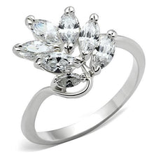 Load image into Gallery viewer, SS034 - Silver 925 Sterling Silver Ring with AAA Grade CZ  in Clear