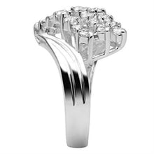 Load image into Gallery viewer, SS035 - Silver 925 Sterling Silver Ring with AAA Grade CZ  in Clear