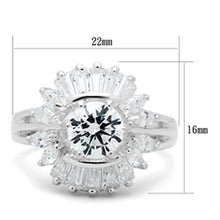 Load image into Gallery viewer, SS039 - Silver 925 Sterling Silver Ring with AAA Grade CZ  in Clear