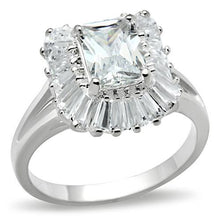 Load image into Gallery viewer, SS040 - Silver 925 Sterling Silver Ring with AAA Grade CZ  in Clear