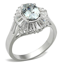 Load image into Gallery viewer, SS042 - Silver 925 Sterling Silver Ring with AAA Grade CZ  in Clear