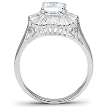 Load image into Gallery viewer, SS042 - Silver 925 Sterling Silver Ring with AAA Grade CZ  in Clear