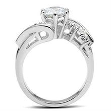 Load image into Gallery viewer, SS043 - Silver 925 Sterling Silver Ring with AAA Grade CZ  in Clear