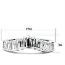 Load image into Gallery viewer, SS044 - Silver 925 Sterling Silver Ring with AAA Grade CZ  in Clear