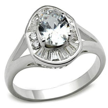 Load image into Gallery viewer, SS046 - Silver 925 Sterling Silver Ring with AAA Grade CZ  in Clear