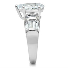 Load image into Gallery viewer, SS049 - Silver 925 Sterling Silver Ring with AAA Grade CZ  in Clear