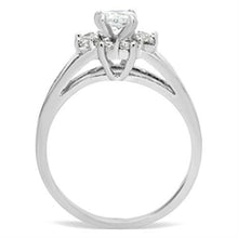 Load image into Gallery viewer, SS053 - Silver 925 Sterling Silver Ring with AAA Grade CZ  in Clear