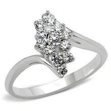 Load image into Gallery viewer, SS054 - Silver 925 Sterling Silver Ring with AAA Grade CZ  in Clear