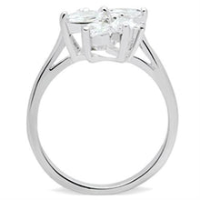 Load image into Gallery viewer, SS055 - Silver 925 Sterling Silver Ring with AAA Grade CZ  in Clear