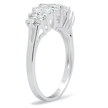 Load image into Gallery viewer, SS056 - Silver 925 Sterling Silver Ring with AAA Grade CZ  in Clear