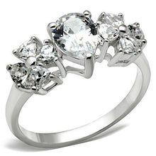 Load image into Gallery viewer, SS057 - Silver 925 Sterling Silver Ring with AAA Grade CZ  in Clear