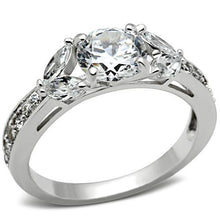 Load image into Gallery viewer, SS059 - Silver 925 Sterling Silver Ring with AAA Grade CZ  in Clear