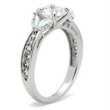 Load image into Gallery viewer, SS059 - Silver 925 Sterling Silver Ring with AAA Grade CZ  in Clear