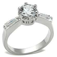 Load image into Gallery viewer, SS060 - Silver 925 Sterling Silver Ring with AAA Grade CZ  in Clear