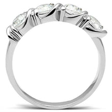 Load image into Gallery viewer, SS063 - Silver 925 Sterling Silver Ring with AAA Grade CZ  in Clear