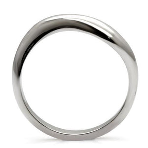 TK031 - High polished (no plating) Stainless Steel Ring with No Stone