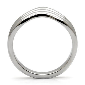 TK032 - High polished (no plating) Stainless Steel Ring with No Stone