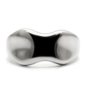 TK033 - High polished (no plating) Stainless Steel Ring with No Stone