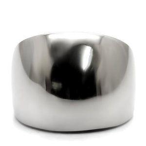 TK034 - High polished (no plating) Stainless Steel Ring with No Stone