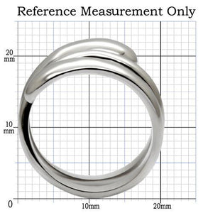 TK037 - High polished (no plating) Stainless Steel Ring with No Stone