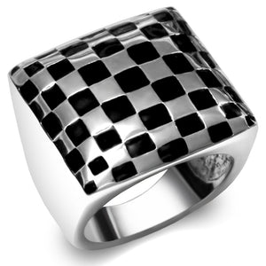 TK040 - High polished (no plating) Stainless Steel Ring with No Stone