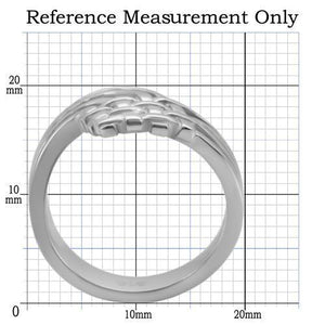 TK054 - High polished (no plating) Stainless Steel Ring with No Stone