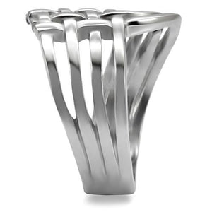 TK054 - High polished (no plating) Stainless Steel Ring with No Stone