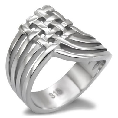 TK054 - High polished (no plating) Stainless Steel Ring with No Stone