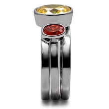 Load image into Gallery viewer, Kaela Cocktail Ring - Stainless Steel, AAA CZ , Multi Color - TK095