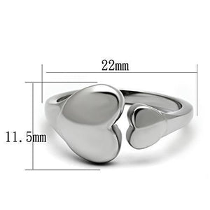 TK1000 - High polished (no plating) Stainless Steel Ring with No Stone