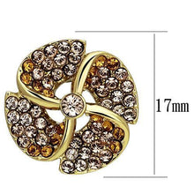 Load image into Gallery viewer, TK1040 - IP Gold(Ion Plating) Stainless Steel Earrings with Top Grade Crystal  in Multi Color