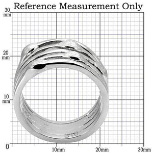 TK106 - High polished (no plating) Stainless Steel Ring with No Stone