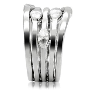 TK106 - High polished (no plating) Stainless Steel Ring with No Stone