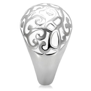 TK107 - High polished (no plating) Stainless Steel Ring with No Stone