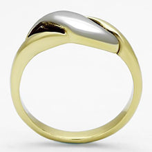 Load image into Gallery viewer, TK1089 - Two-Tone IP Gold (Ion Plating) Stainless Steel Ring with No Stone