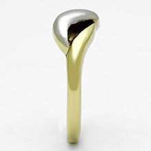 Load image into Gallery viewer, TK1089 - Two-Tone IP Gold (Ion Plating) Stainless Steel Ring with No Stone